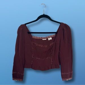aritzia wilfred troubadour blouse